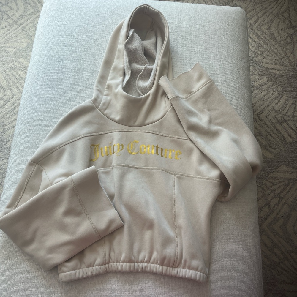 Cream and gold Juicy Couture hoodie